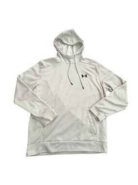 Under Armour Mens Fleece Twist Hoodie/Sweatshirt-Gray-Large-GUC